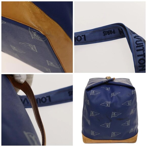 LOUIS VUITTON LV Cup Sac Marine Shoulder Bag PVC Leather Blue - Picture 12 of 15